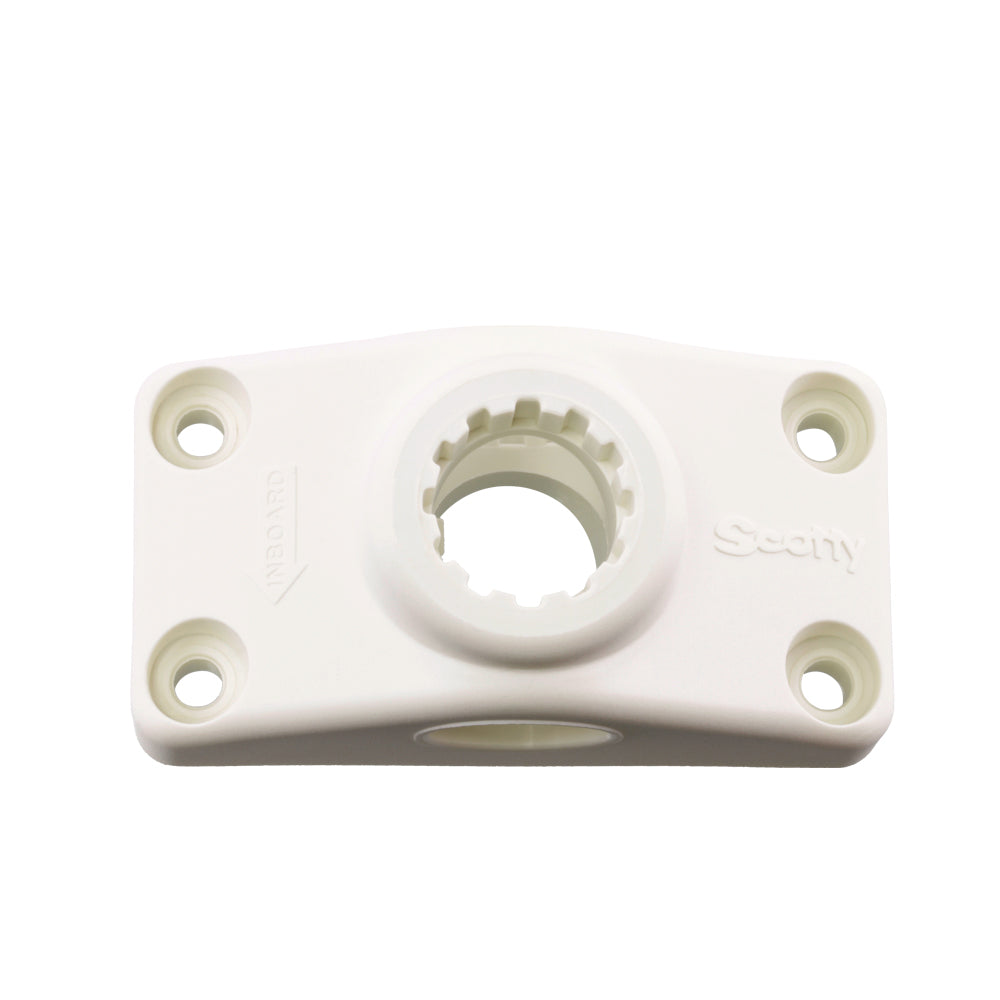 Scotty SIDE/DECK MOUNTING BRACKET WHITE - Boatyard Malaysia