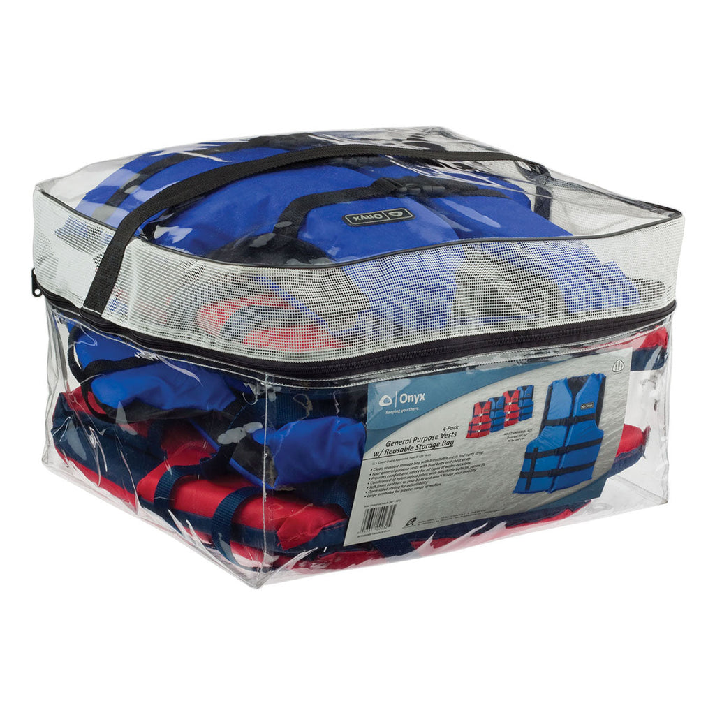 Onyx Outdoor Onyx Adult General Purpose Life Vests - 4-Pack 2 Red, - Boatyard Malaysia