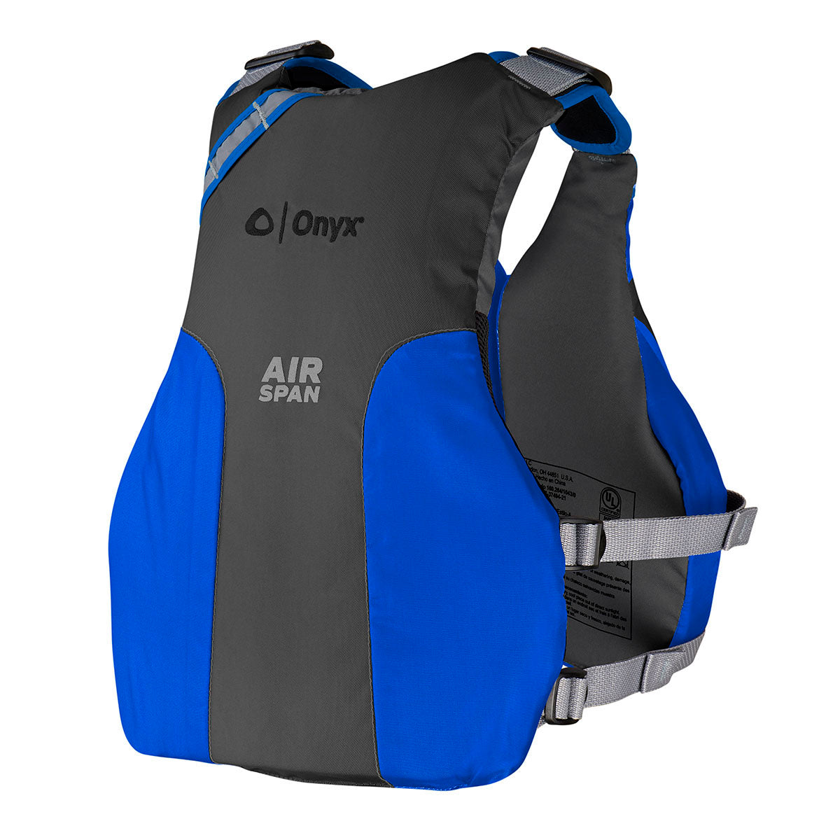 Onyx Outdoor Air Span Breeze Life Jacket Blue - Boatyard Malaysia