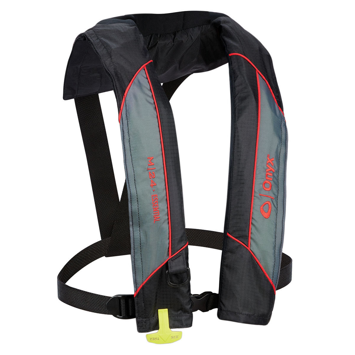 M-24 Essential Manual Inflatable Life Jacket Red boatyardmalaysia