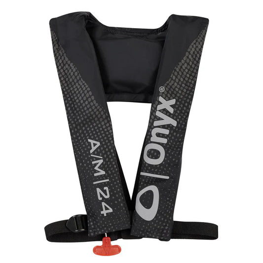 Onyx Outdoor Onyx A/M-24 Automatic/Manual Inflatable Life Jacket Black - Boatyard Malaysia