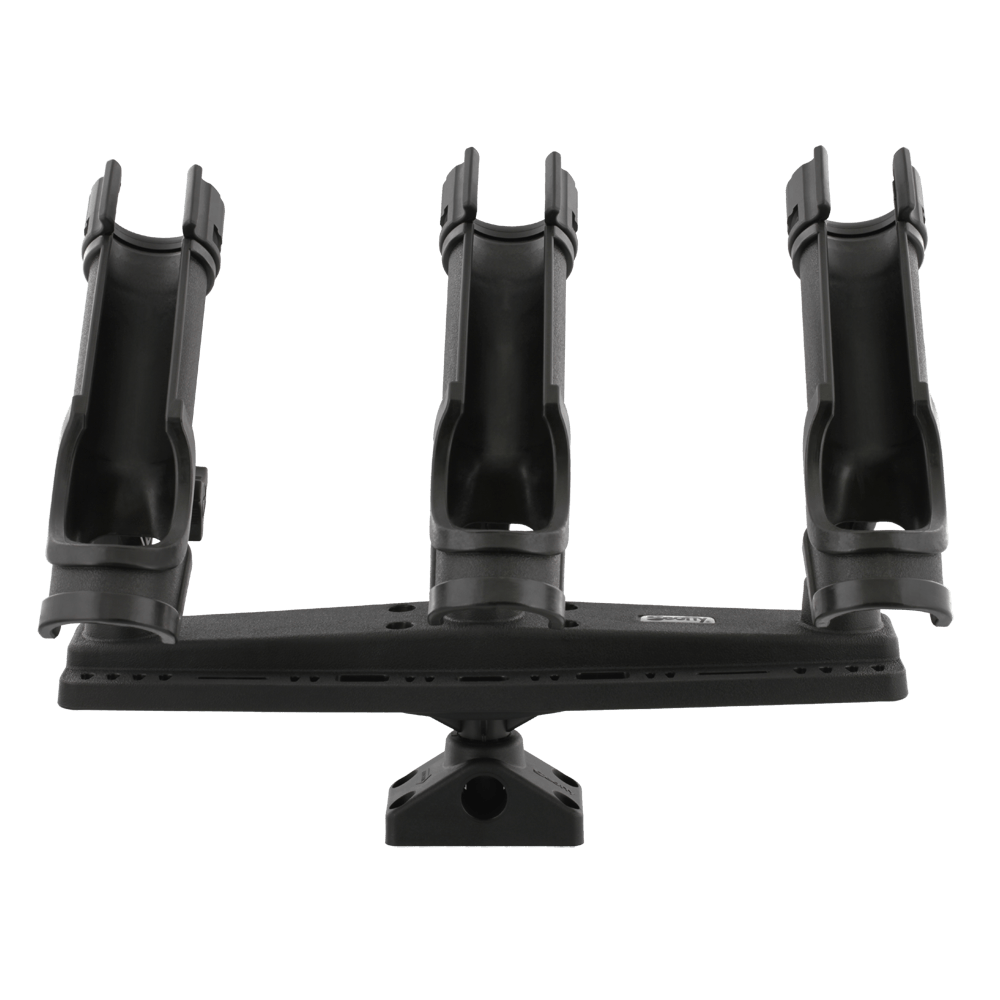 Scotty 256 Triple Rod Holder W/ 3 Rod Holders Post Bracket Mount - Boatyard Malaysia