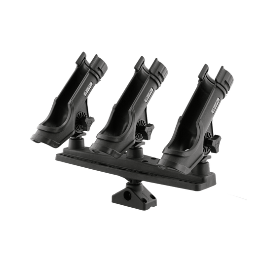 Scotty 256 Triple Rod Holder W/ 3 Rod Holders Post Bracket Mount - Boatyard Malaysia