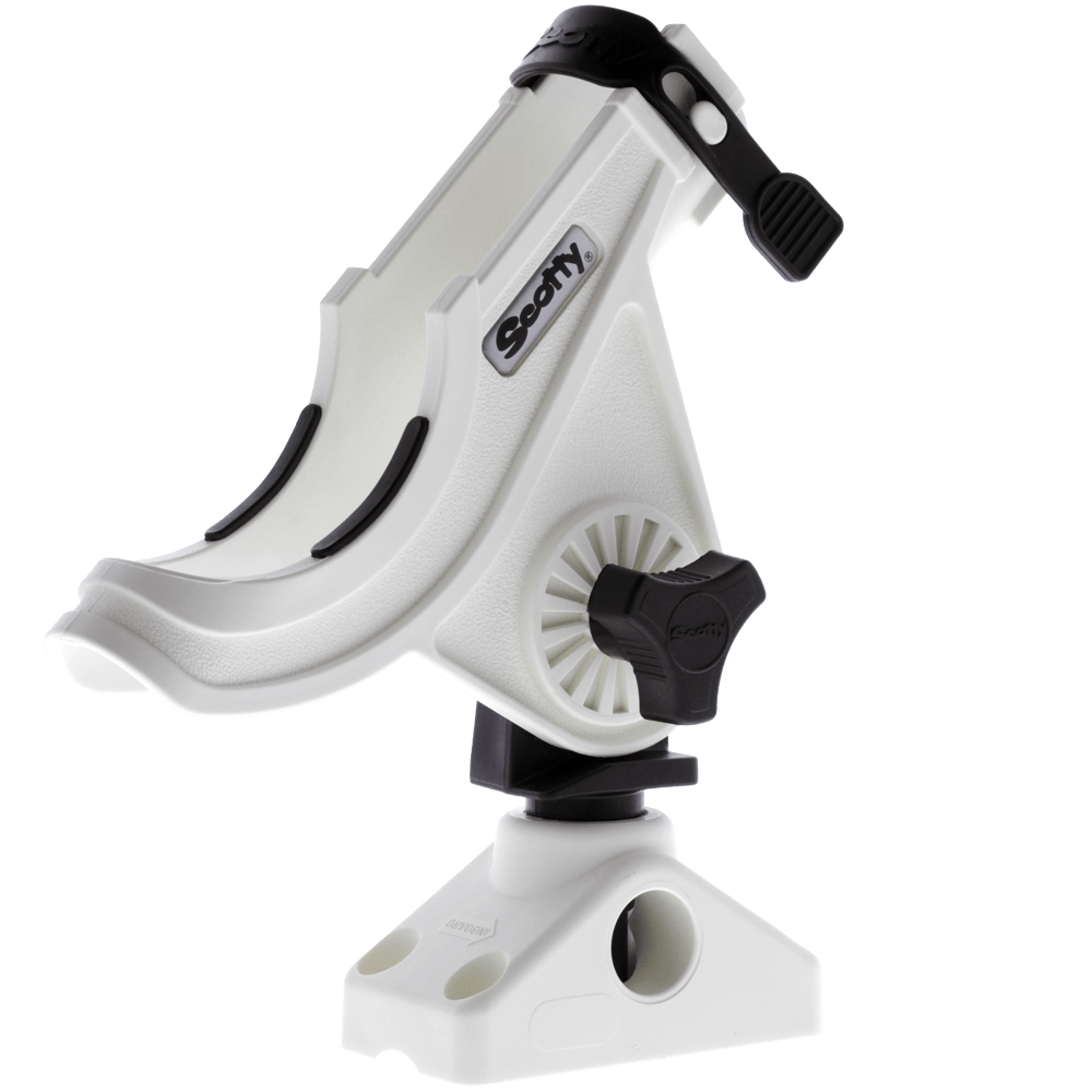 Scotty 280-WH Baitcaster/Spinning Rod Holder White W/ 241 Mount - Boatyard Malaysia