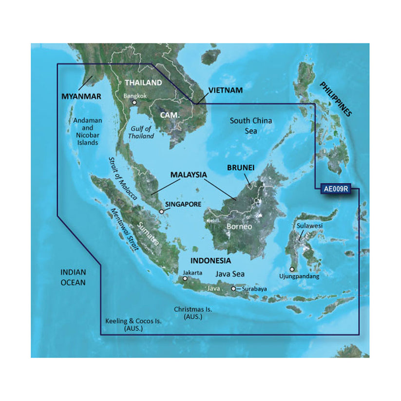 Garmin BlueChart g3 Vision HD - VAE009R - Sin/Mal/Indonesia - microSD/SD - Boatyard Malaysia