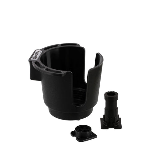 Scotty 311-Black Cup Holder with Bulkhead Gunnel Mount and Rod Holder Post Mount - Boatyard Malaysia