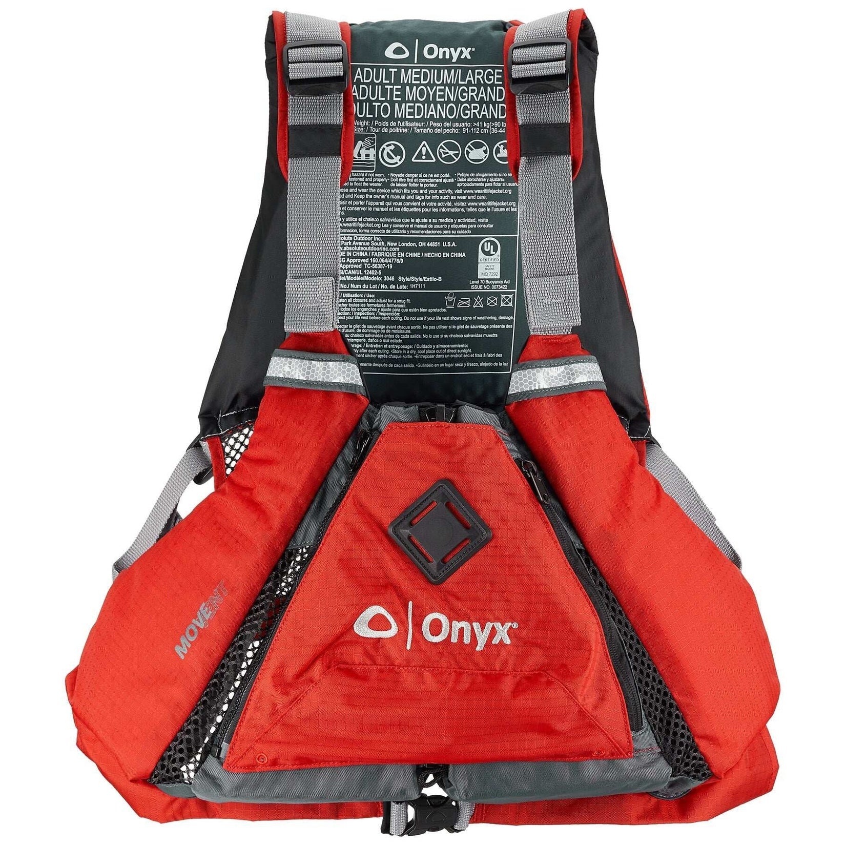 Onyx Outdoor Movevent Torsion Life Jacket - Boatyard Malaysia
