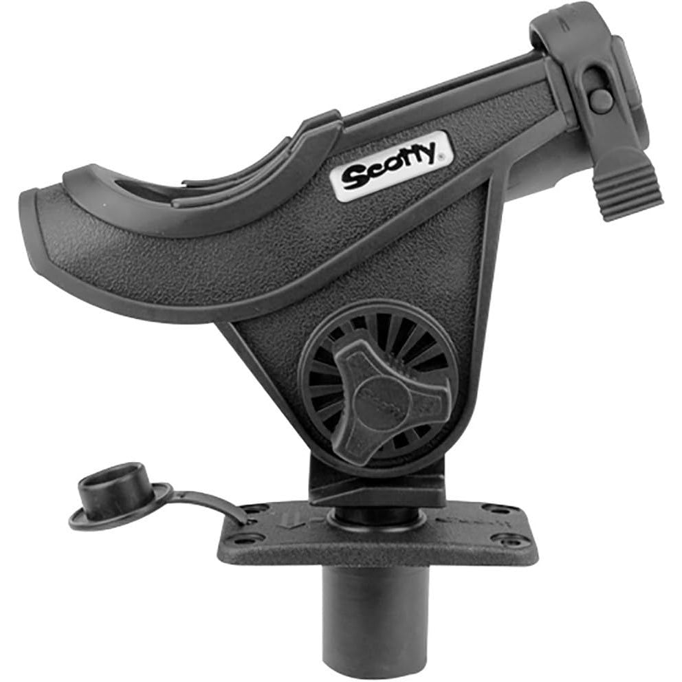 Scotty 281 Baitcaster/Spinning Rod Holder Black W/ 244 Flush Mt - Boatyard Malaysia