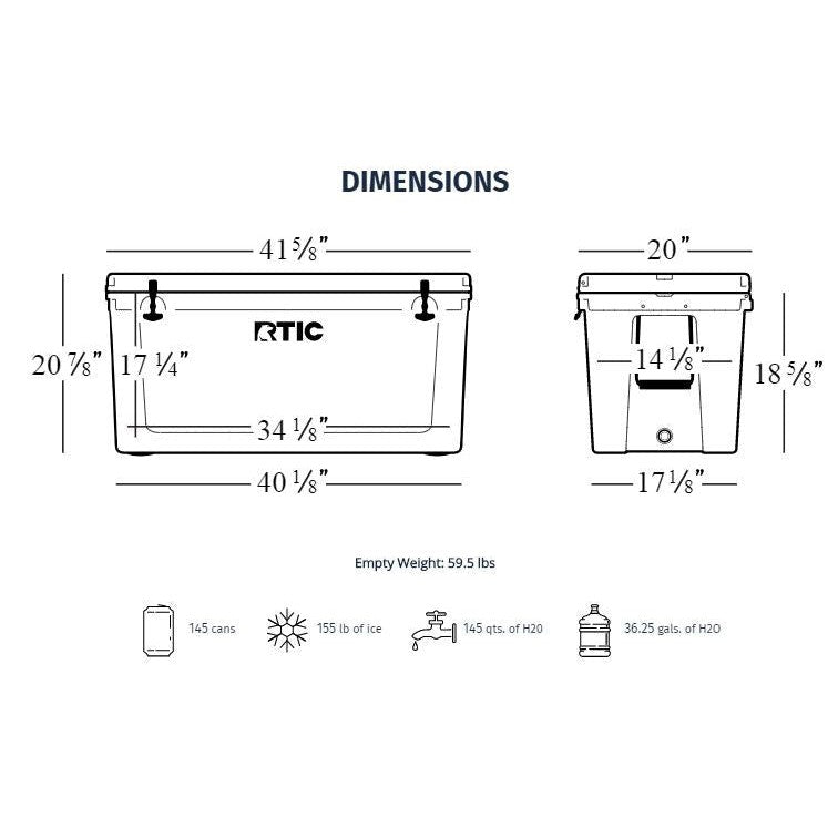 RTIC Cooler Box / Ice Box 145QT boatyardmalaysia