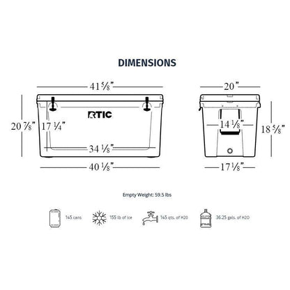 RTIC Cooler Box / Ice Box 145QT boatyardmalaysia