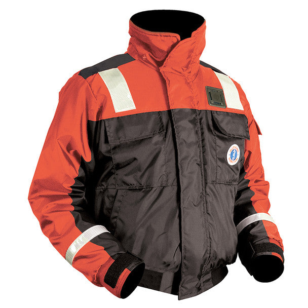 Classic Flotation Bomber Jacket With Reflective Tape boatyardmalaysia