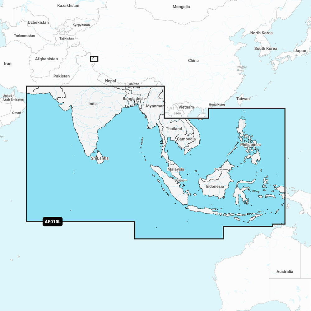 Garmin Navionics Vision+ NVAE010L - Indian Ocean & South China Sea - Marine Chart - Boatyard Malaysia