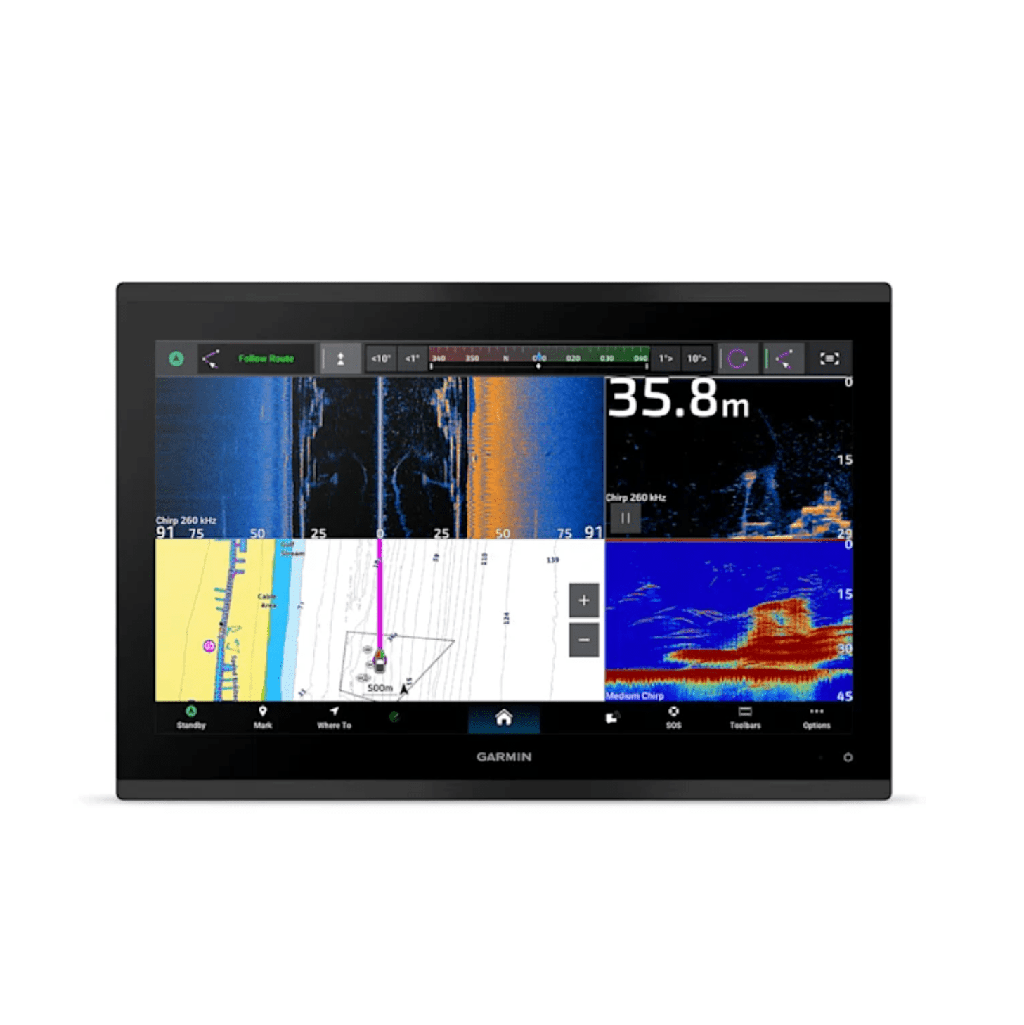 GpsMap 9017XSV WW BaseMap ChartPlotter/Sounder boatyardmalaysia