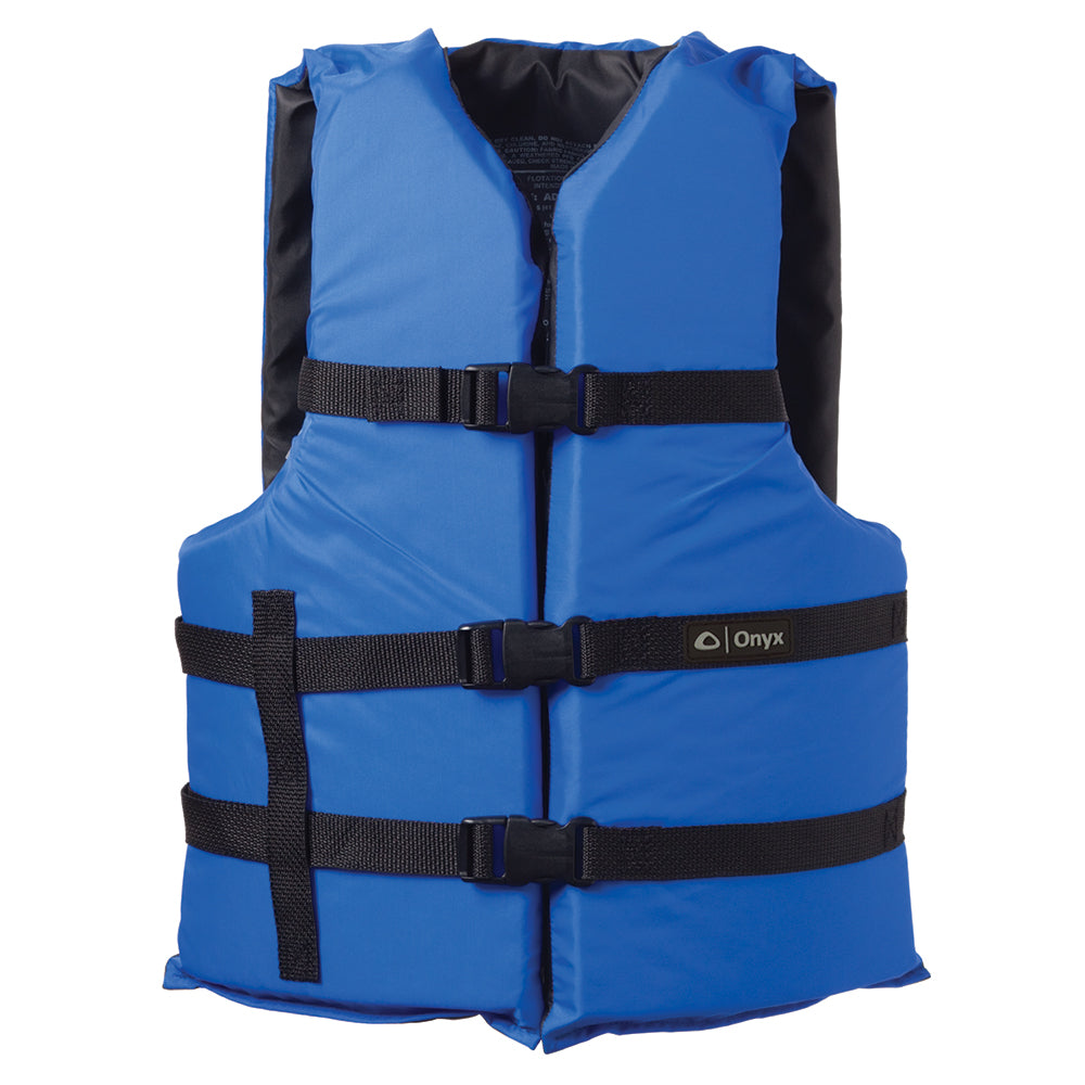 Onyx Outdoor Onyx Nylon Adult Oversize Life Jacket Blue - Boatyard Malaysia