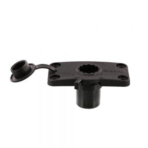 Scotty Flush Deck Mount Locking Black W/ Rain Cap - Boatyard Malaysia