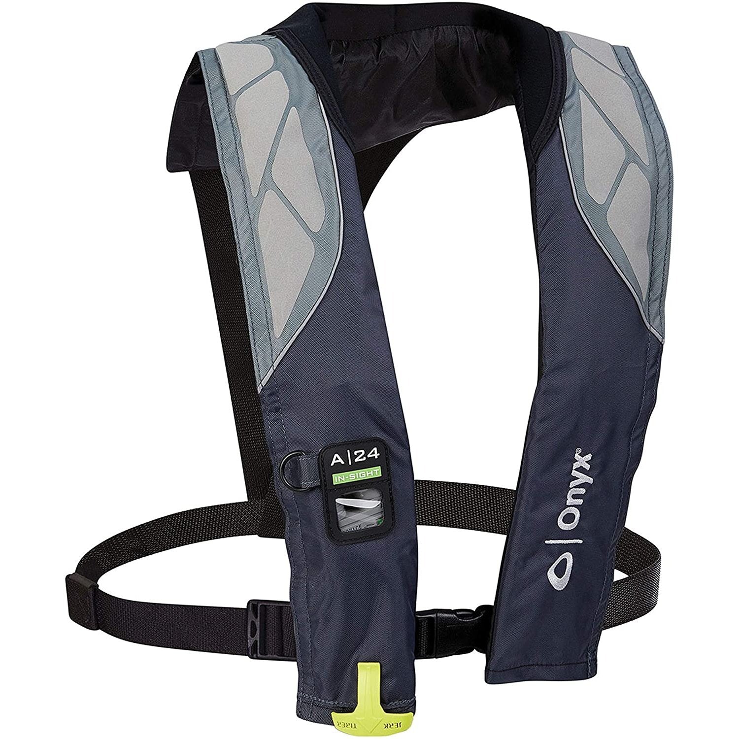 Onyx Outdoor Onyx A-24 In-Sight Automatic Inflatable Life Jacket Grey - Boatyard Malaysia