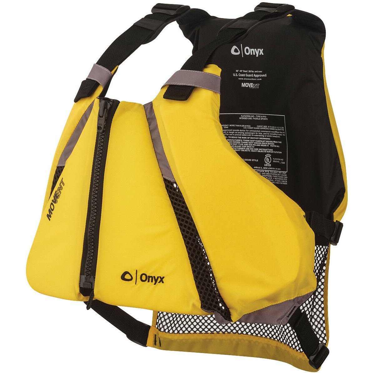 Onyx Outdoor Onyx Movevent Curve Paddle Sports Life Vest Xl/2xl - Boatyard Malaysia