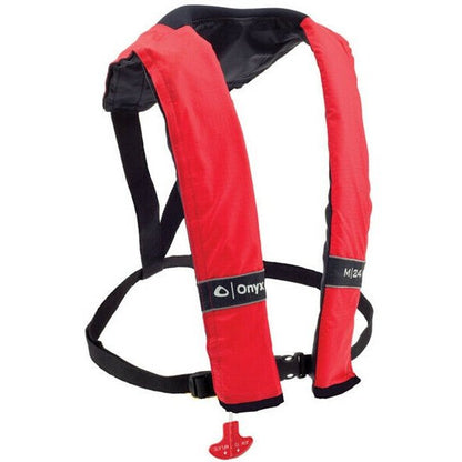 Onyx Outdoor Onyx M-24 Manual Inflatable Life Jacket Red - Boatyard Malaysia