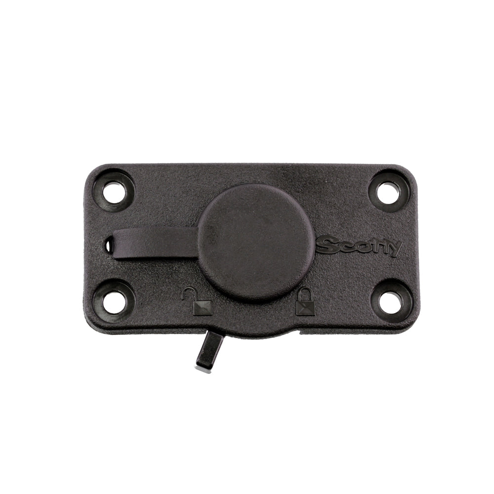 Scotty Flush Deck Mount Locking Black W/ Rain Cap - Boatyard Malaysia