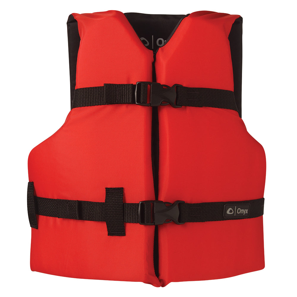 Onyx Outdoor Onyx Nylon Youth Life Jacket Red - Boatyard Malaysia