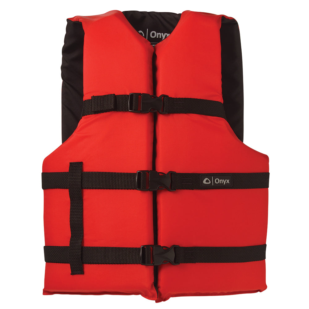 Onyx Outdoor Onyx Nylon Adult Oversize Life Jacket Red - Boatyard Malaysia