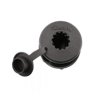 Scotty Compact Round Threaded Flush Deck Mount Bracket Black - Boatyard Malaysia