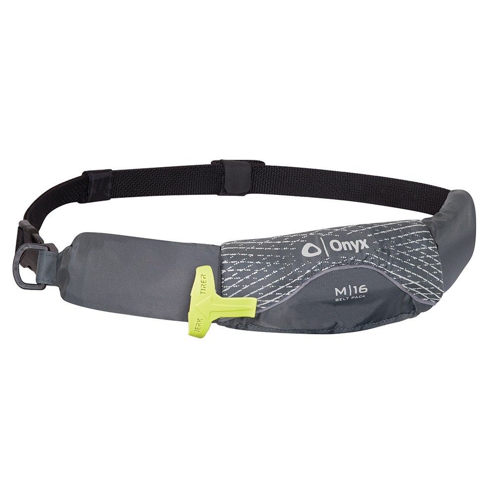 Onyx Outdoor Onyx M-16 Manual Inflatable Belt Pack Grey - Boatyard Malaysia