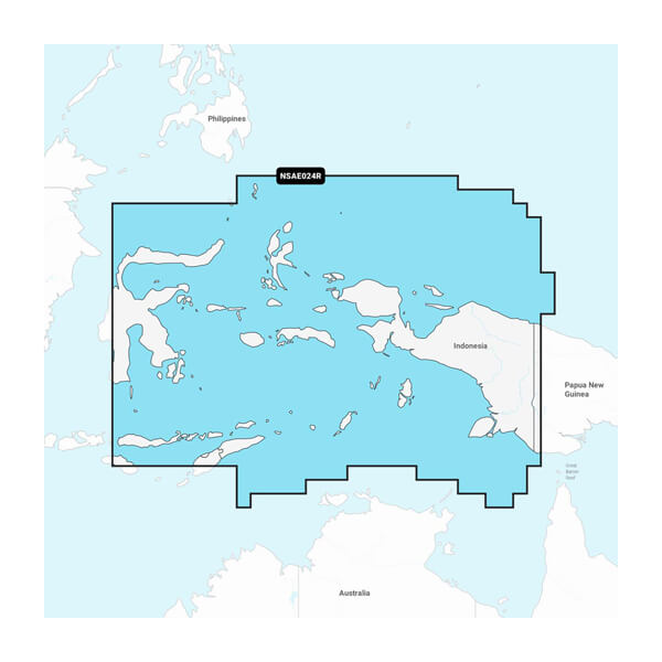 Garmin Navionics Vision+ NVAE024R - Central West Papua & East Sulawesi - Marine Chart - Boatyard Malaysia