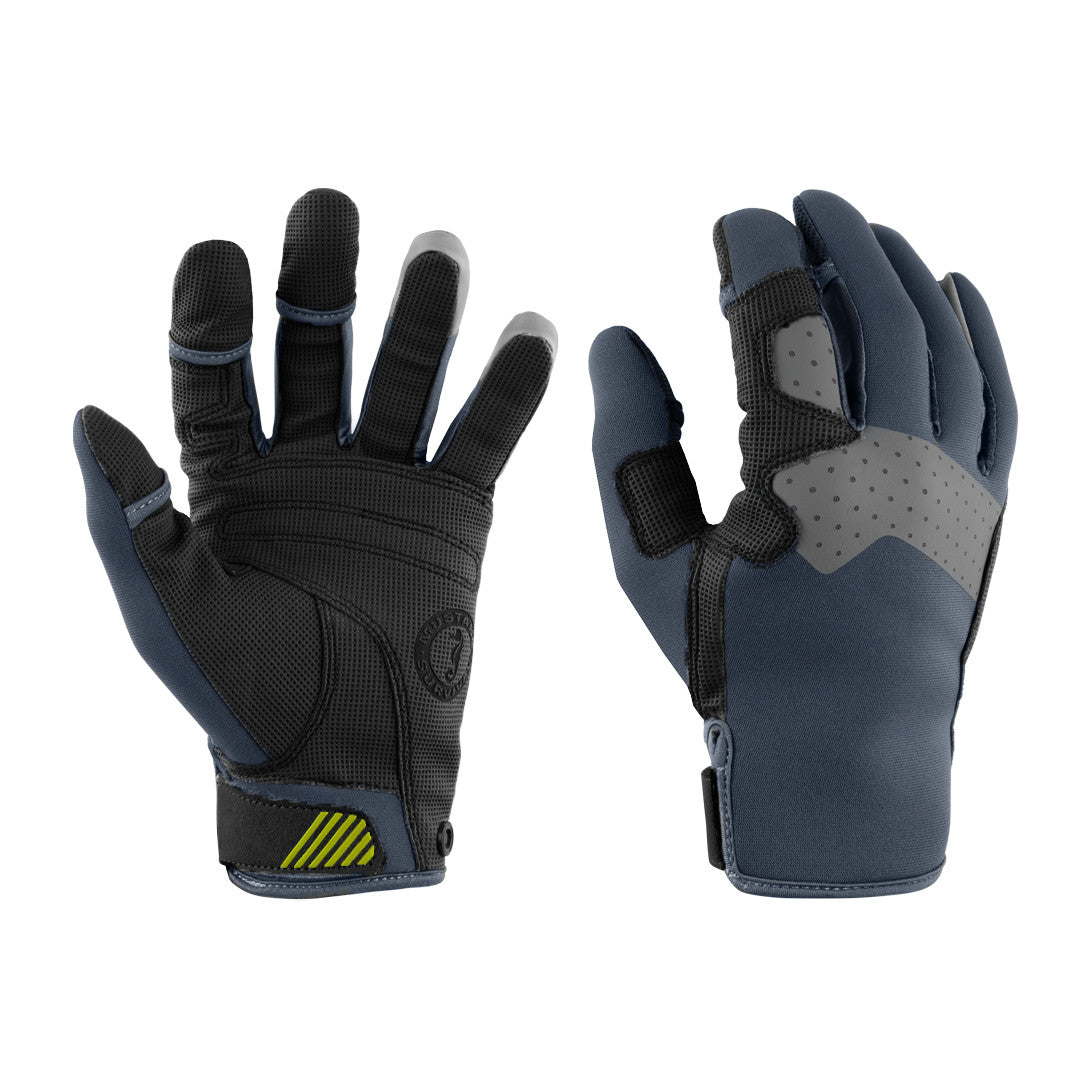 Traction Closed Finger Gloves Small Gray-Blue