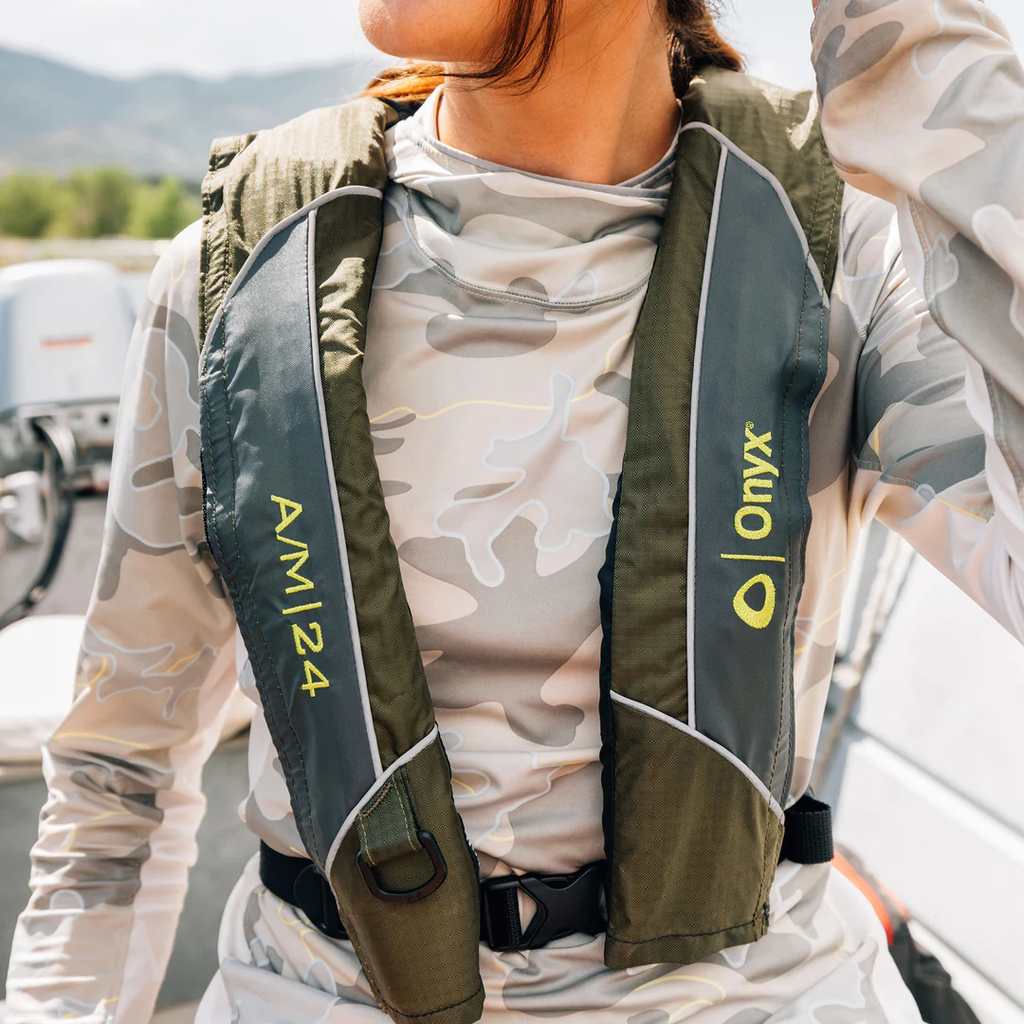 Onyx Outdoor A/M-24 Automatic/Manual Inflatable Life Jacket - Boatyard Malaysia