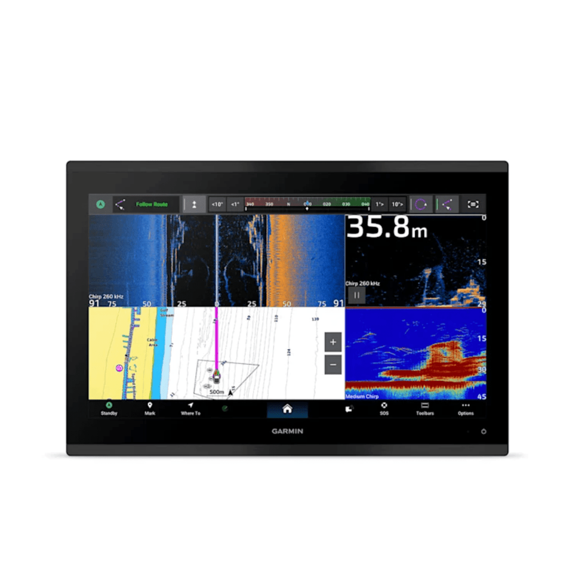 GpsMap 9017XSV WW BaseMap ChartPlotter/Sounder boatyardmalaysia