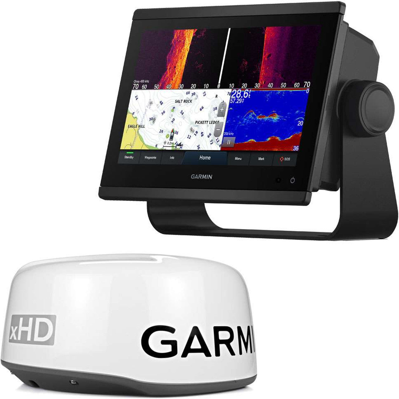 Garmin GPSMAP 943xsv Combo GPS/Fishfinder - Preloaded US+Canada+Bahamas BlueChart G3 - LakeVu G3 W/GMR 18 HD+ - Boatyard Malaysia