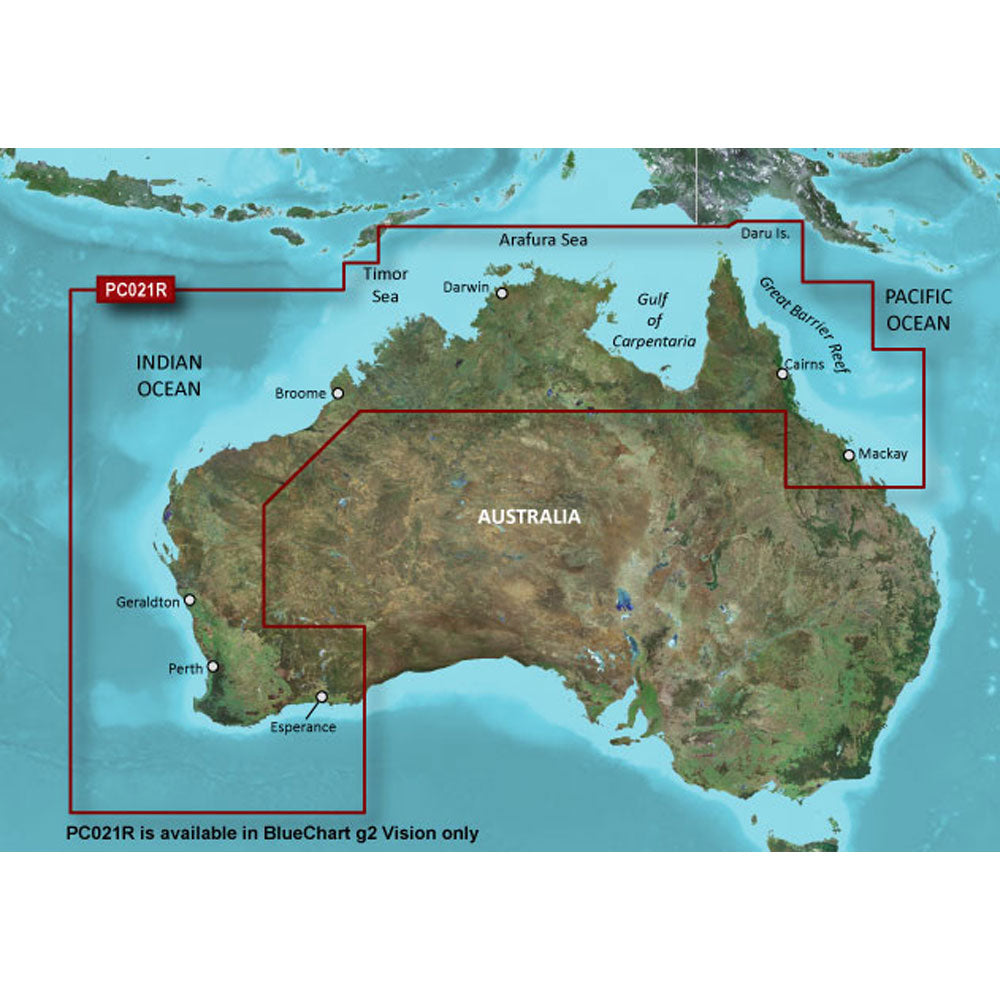 Garmin BlueChart® G2 Vision® HD - VPC021R - Mackay NW To Esperance - MicroSD™/SD™ - Boatyard Malaysia