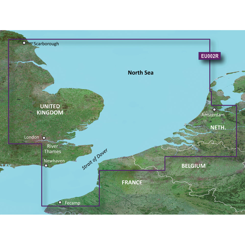 Garmin BlueChart® G3 Vision® HD - VEU002R - Dover To Amsterdam & England Southeast - MicroSD™/SD™ - Boatyard Malaysia