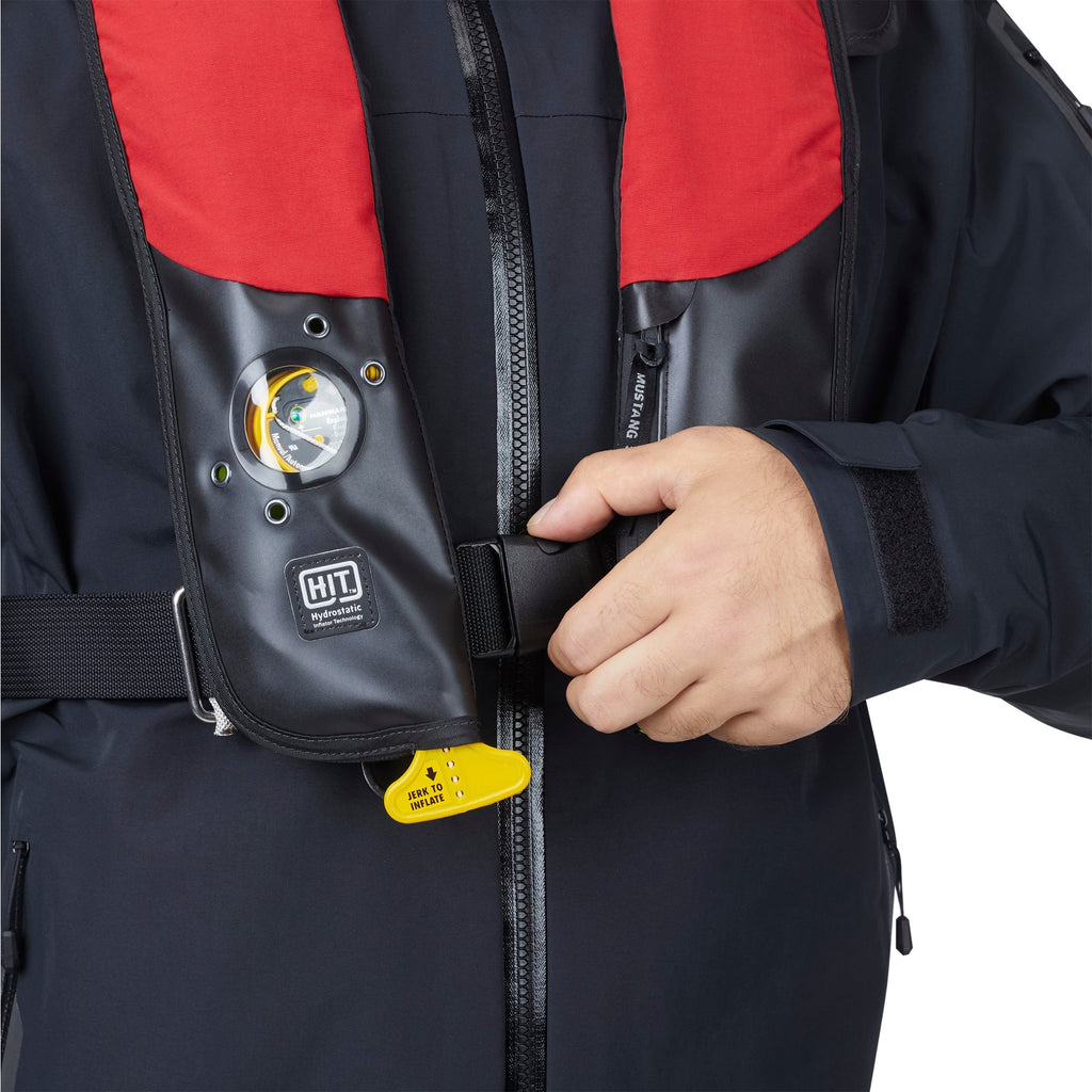 Mustang Survival Mustang Hit Hydrostatic Inflatable PFD - Gray/Black - Boatyard Malaysia