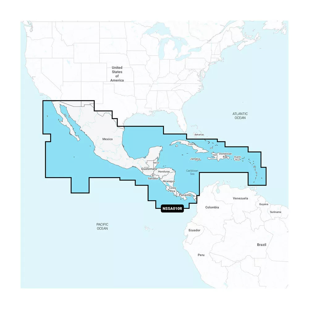 Garmin Navionics+ NSSA010R Central America & Caribbean - Boatyard Malaysia