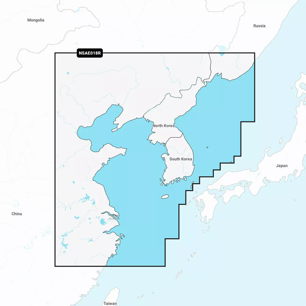 Garmin Navionics+ NSAE018R Yellow Sea - Boatyard Malaysia