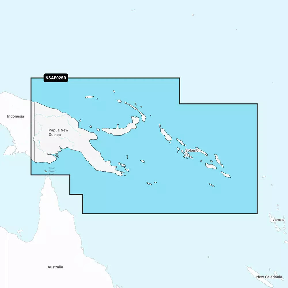 Garmin Navionics+ NSAE025R - Papua New Guinea & Solomon Islands - Marine Chart - Boatyard Malaysia