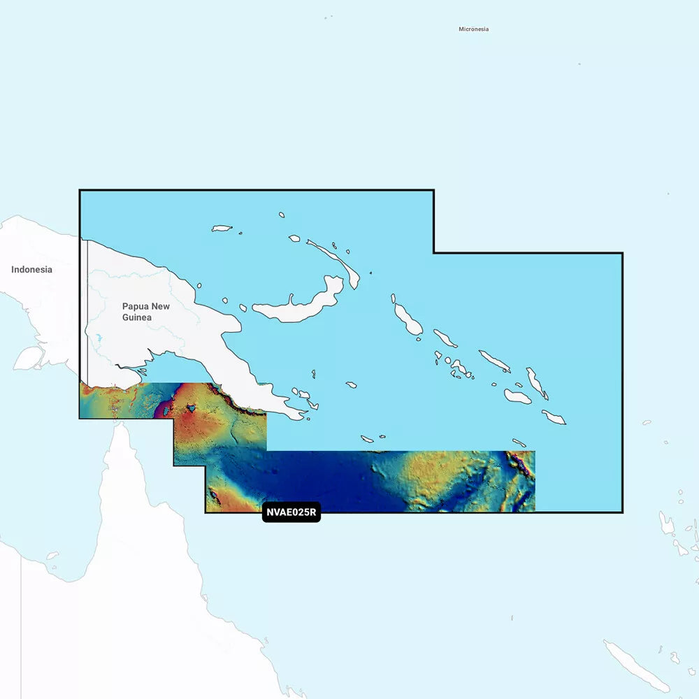 Garmin Navionics Vision+ NVAE025R - Papua New Guinea & Solomon Islands - Marine Chart - Boatyard Malaysia