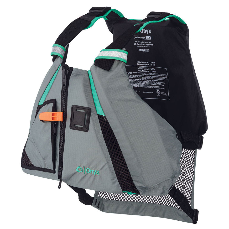 Onyx Outdoor MoveVent Dynamic Life Jacket - Aqua XS/S - Boatyard Malaysia