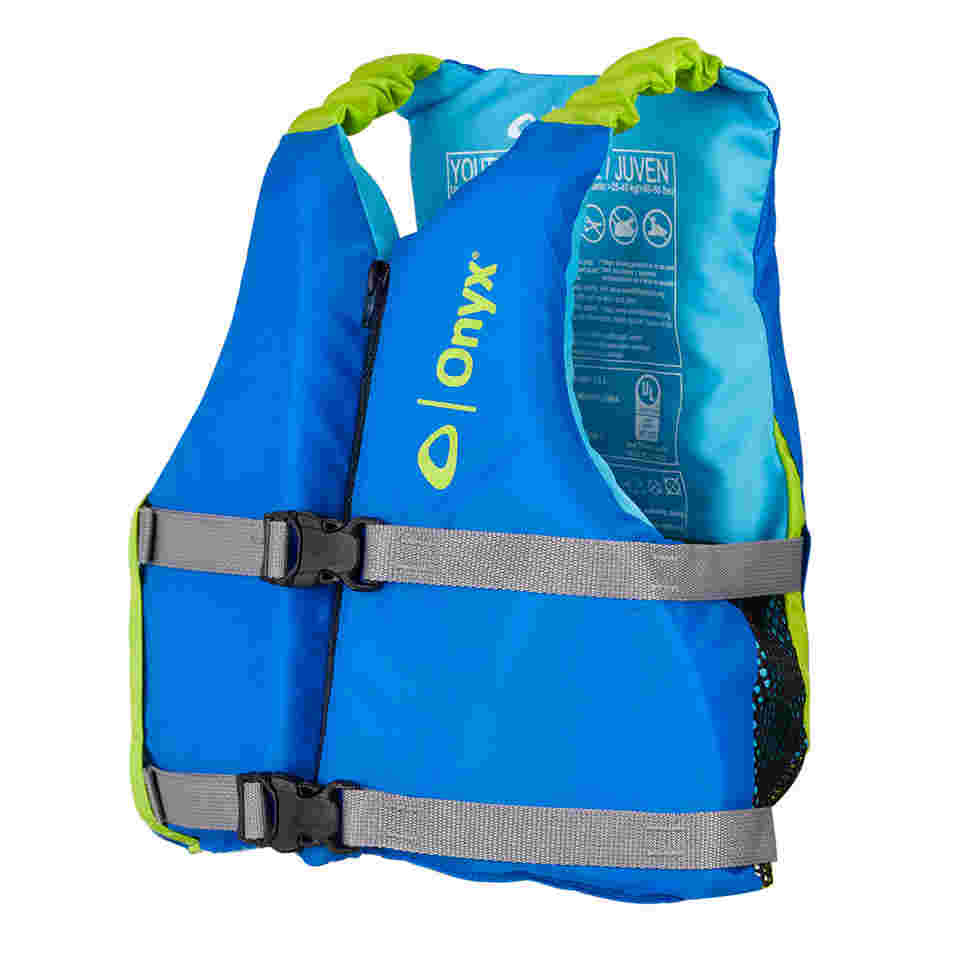 Youth Paddle Life Jacket Blue boatyardmalaysia