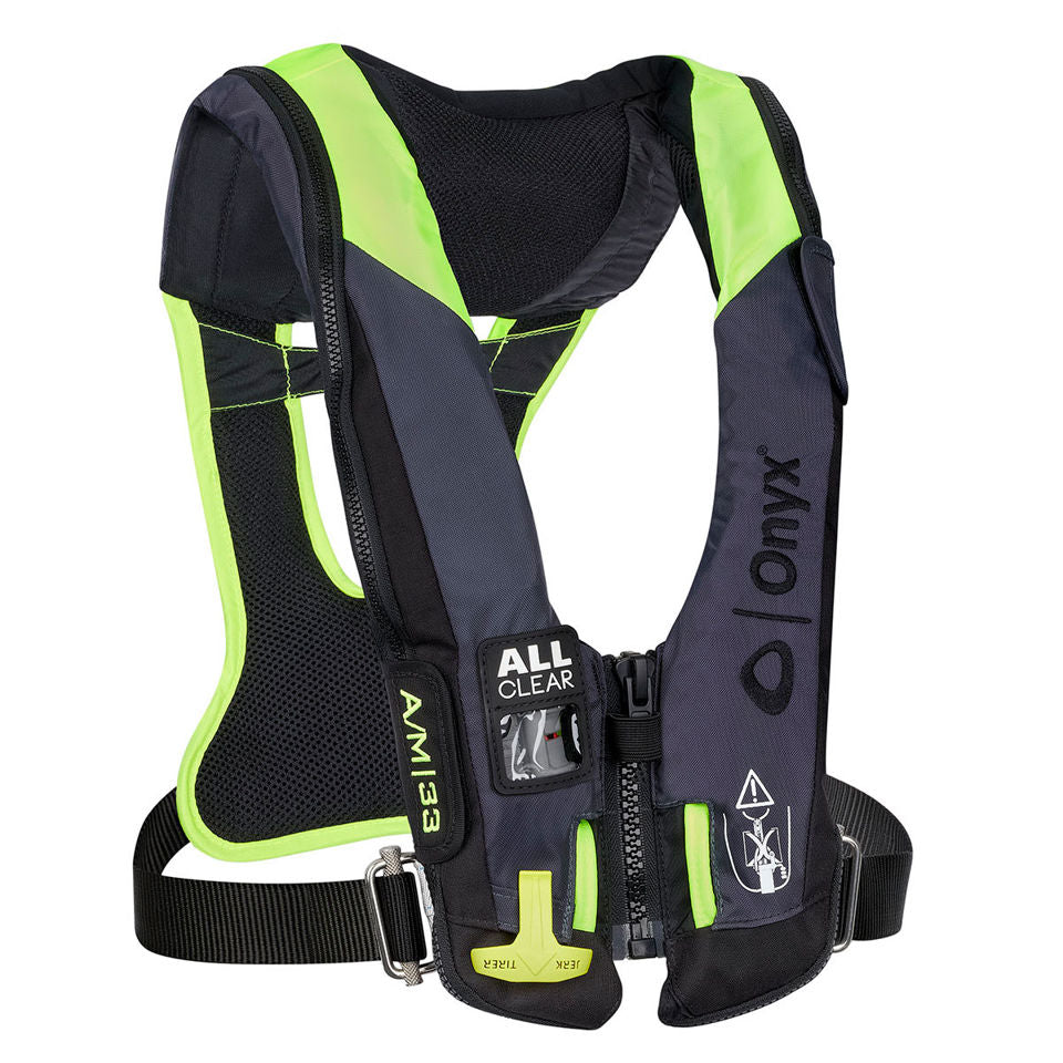 Onyx Outdoor A/M-33 All Clear with Harness Auto/Manual Inflatable Life Jacket - Boatyard Malaysia