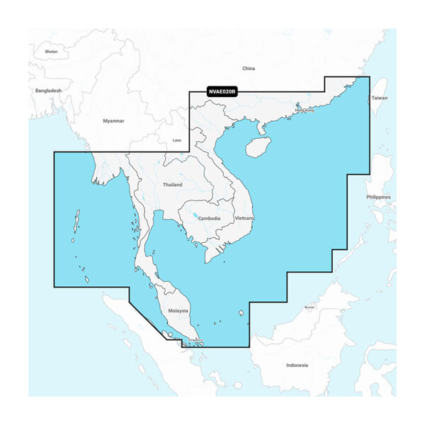 Garmin Navionics+ NSAE020R - South China & Andaman Seas - Marine Chart - Boatyard Malaysia