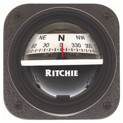 Ritchie V-527 Kayak Compass - Bulkhead Mount - White Dial - GoMo Kayak